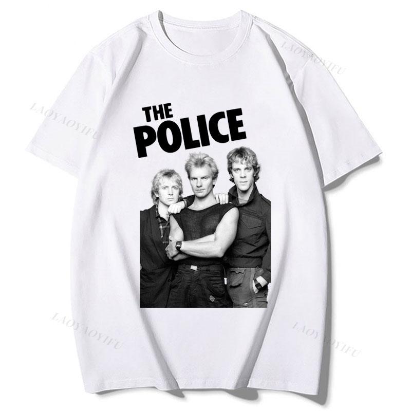 

The Police Sting Message in A Bottle Official Unisexs Unisex TShirt Cheap Material Polyester Short Sleeve Print Tee Vintage Tops S