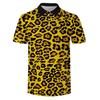 Summer Men's Fashion Short Sleeve Polo Shirt Colorful Pattern Design 3D Printed Outdoor Wear Comfortable Polyester Fiber
