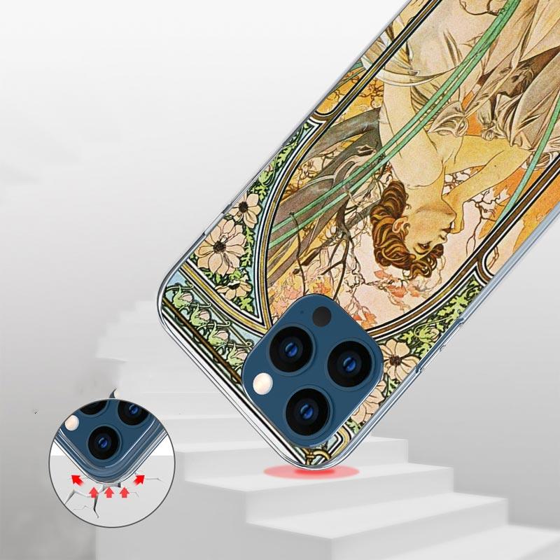 Alfons Mucha Primavera Case Phone Cover for Apple iphone 16 15 14 13 12 Mini 11 Pro Max 16E X XS XR 7 Plus 8 + SE 2020 Trend Fun