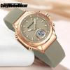 Fashion Casual Woman's Electronic Watch Alarm Clock Night Light Waterproof Dual Display Multi Functional Women's Watch