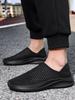 Fashion Breathable Male Sports Shoes Gray Quick-Drying Jogging Light Korean Outdoor Without Leather Stylish Jump Men's Casual Sneakers