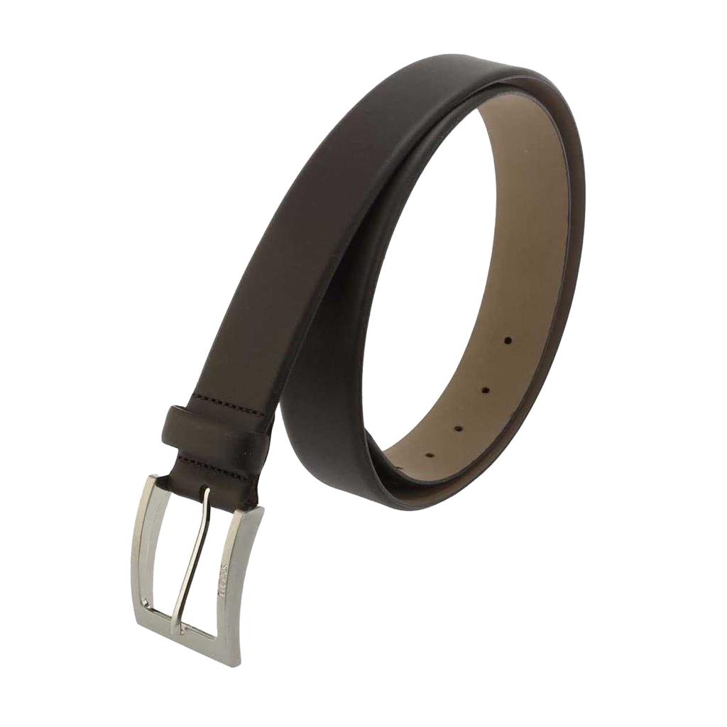 BOSS Mens Logo Leather Belt