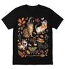 Witchy Cats Cat Graphic Halloween Black T Shirt Gift For Friends