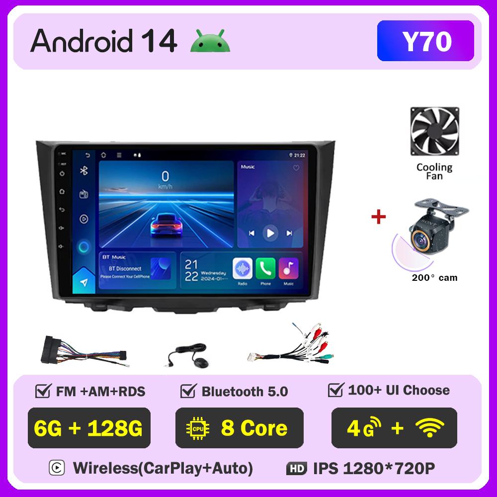 Android 14 For Suzuki Kizashi 2009-2015 Carplay Auto Screen Intelligent Car Systems Wireless Android Auto Car Multimedia Video