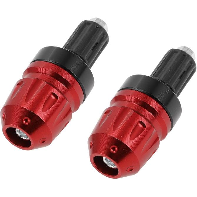 

2pcs Motorcycle Bar Ends Plug Universal Handlebar Bar End Caps Aluminum Alloy for 20mm Handlebar Red