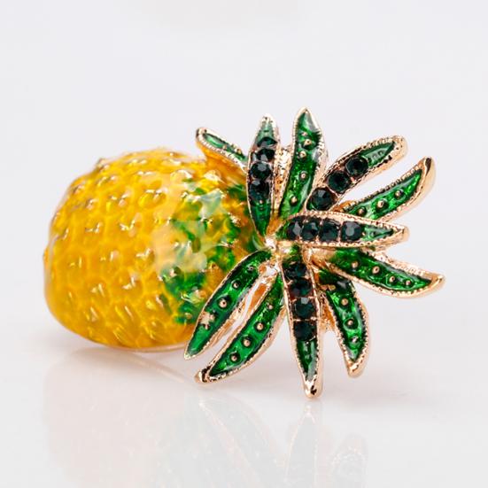 Creative Fruit Pineapple Brooch Pin Shirt Scarf Dress Women Jewelry Decor Gift