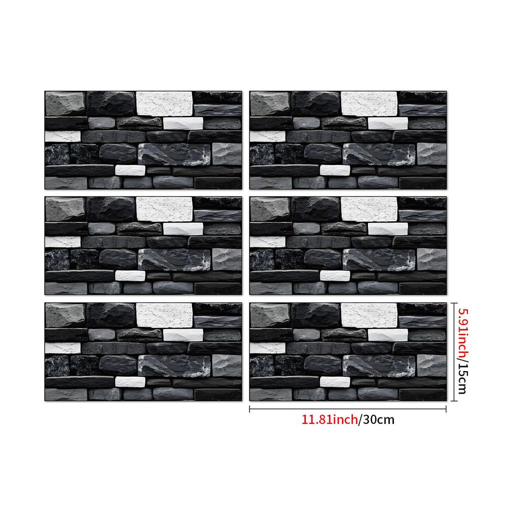 Industrial Style Retro American Tile Sticker, Self-Adhesive Waterproof Pvc Wall Decoration Kitchen Bedroom Wall Sticker Wallpaper