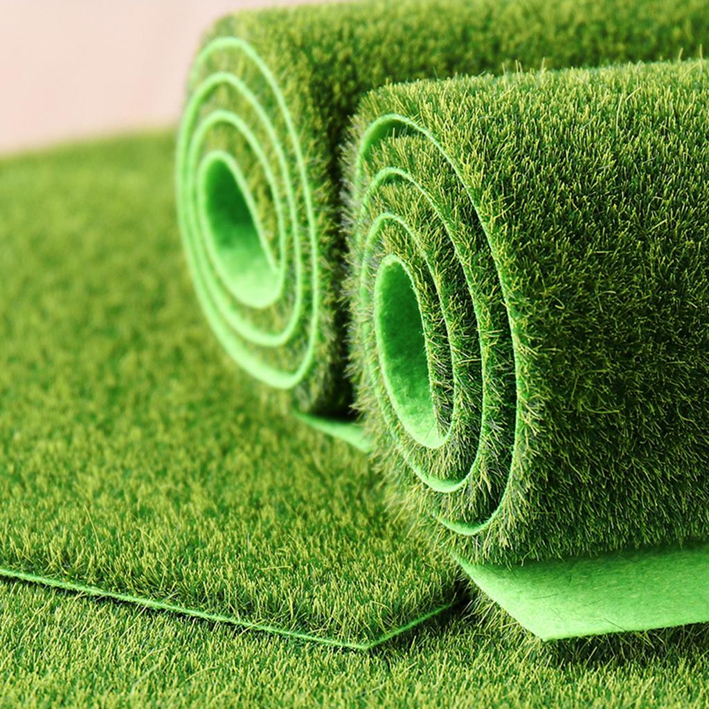 Grüne Simulationsmatte, Moospflanze Beflocktes Moos Dekorative Matte, Mikro-Bonsai Topfpflanze Pflaster