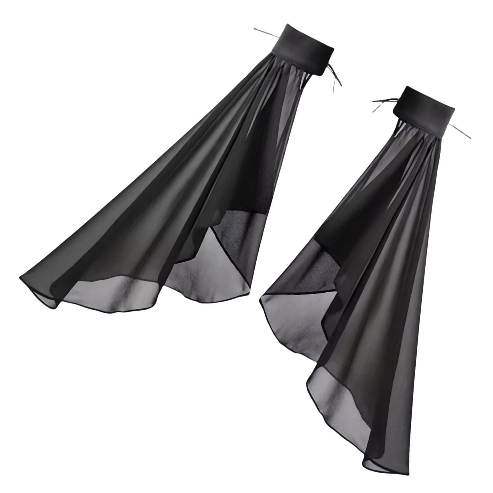 

Bride Bishop Sleeve Elegant Arm Cover Simple Long Sleeve Decorative Tulle for Wedding False Simple Gloves Sheer чёрный