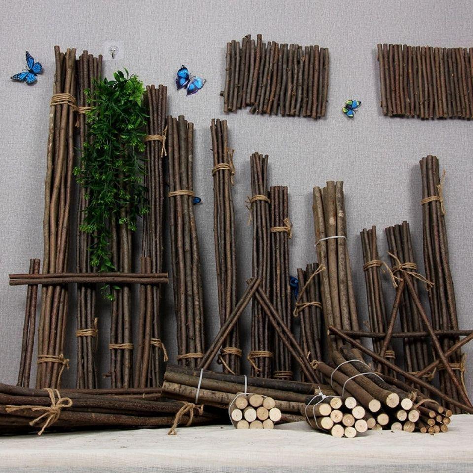 Handmade DIY Wooden Sticks and Branches for Crafts and Kindergarten Projects
