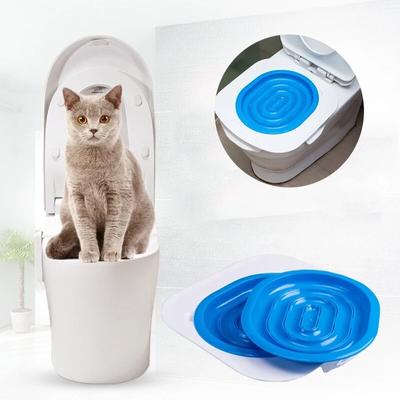 40*40*3 .5cm Kedi Tuvalet Eğitim Aleti Abs Pet Tuvalet Eğitmeni Kedi Örtüsü Pisuar Oturağı Temizlik Malzemeleri Tepsi Sistemi Profesyonel