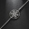 Metatron Cube Bracelet Stainless Steel Sacred Geometry Jewelry Gift for Women Men Archangel Amulet