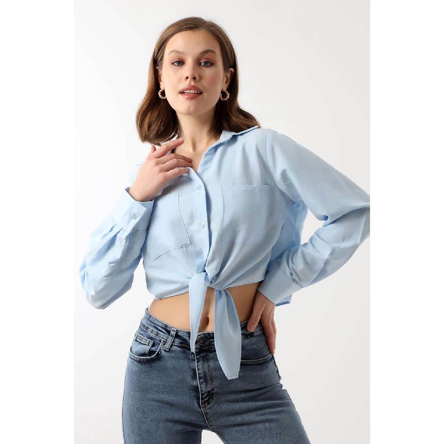 

Two Pocket Long Sleeve Shirt Light Blue M