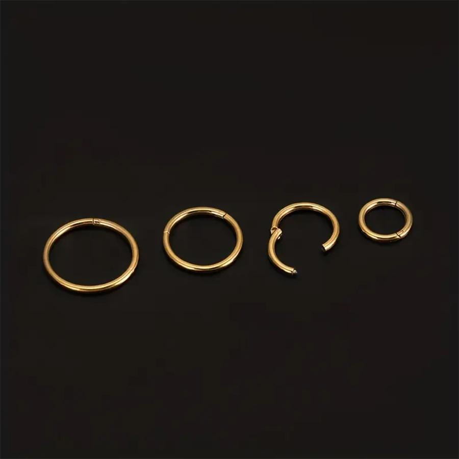0.8mm 20G Hinged Nose Ring Hoop Septum Hoop Conch Daith Helix Lip Ring Hoops Rook Tragus Ring Cartilage Earring Pirecing Jewelry