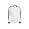 Originals Adicolor Classics 3-Stripes Slim Fit Long Sleeve Crewneck T-Shirt Men White IA4879
