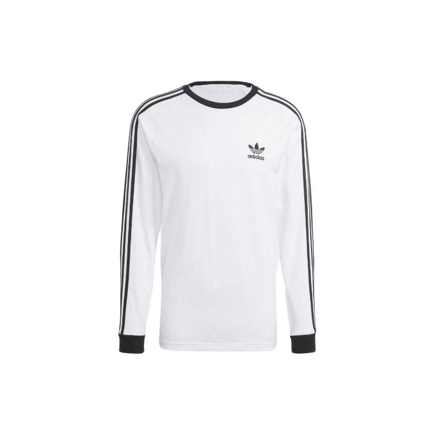 

Adidas Originals Adicolor Classics 3-смужки Приталена футболка з довгим рукавом з круглим вирізом Чоловіча Біла IA4879 XL