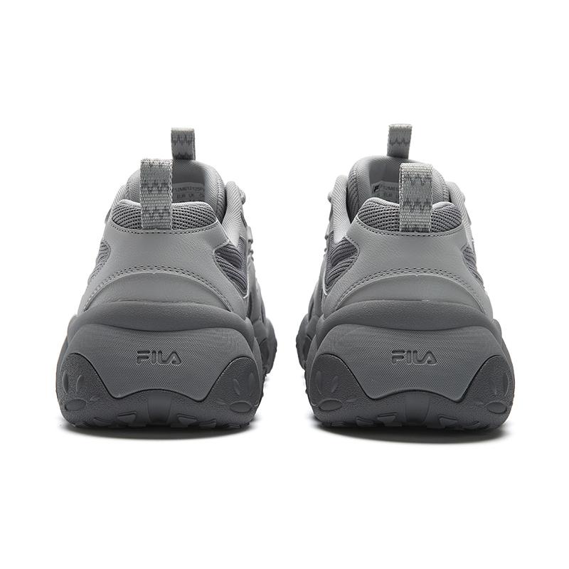 FILA FLUID 7 Cushioning Abrasion Resistant Breathable Coverage Lightweight Low top Chunky Sneakers Men's Gray F12M612125FVA