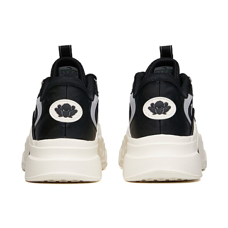 Anta Lifestyle Series Mesh Casual Dad Shoes Women Sneakers Black 122138887-4