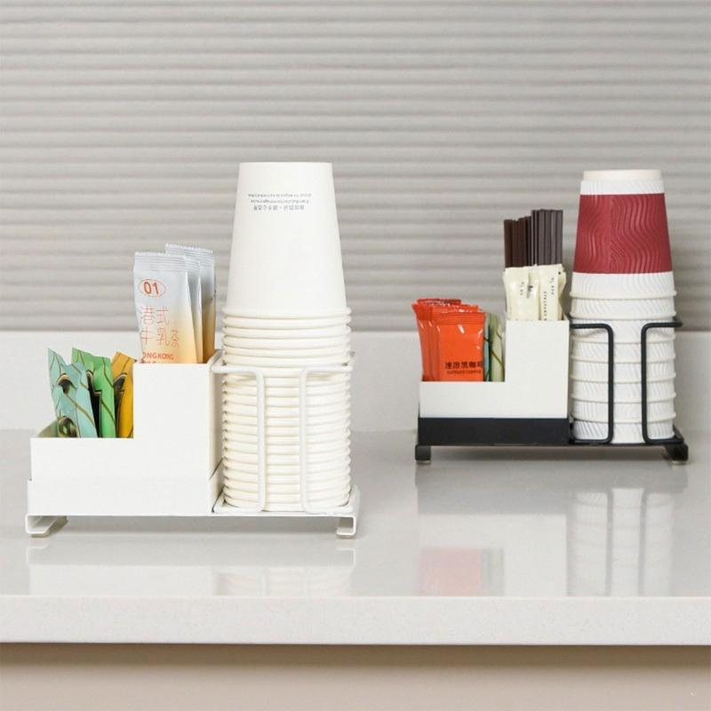 Moderner Teekaffeezucker-Päckchenhalter Schreibtisch-Organizer Papierbecherhalter Mehrzweck-Aufbewahrungsbox für Küche Büro