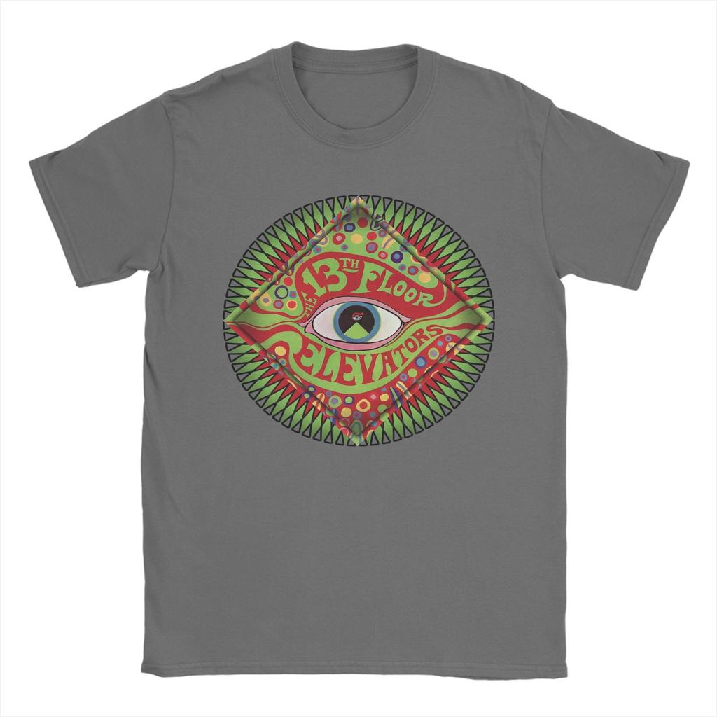 13th Floor Elevators Rock Band T Shirt for Men Pure Cotton Unique T-Shirts Crew Neck Tour Tee Shirt Short Sleeve Tops Adult
