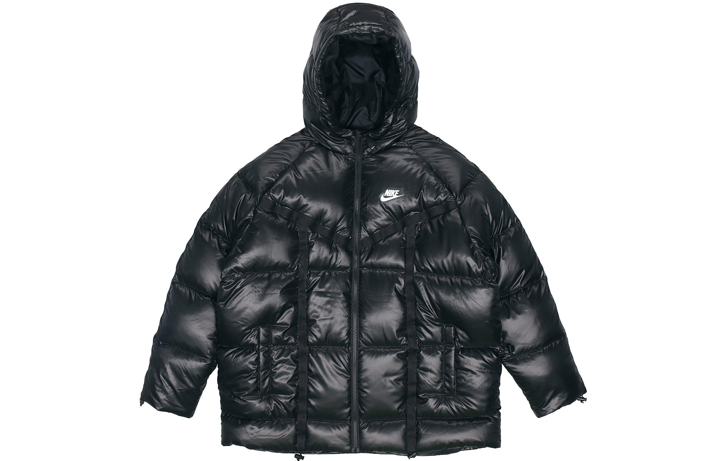 Nike Down Jackets Women s Black Hooded Moderate Other DD4653-010 M