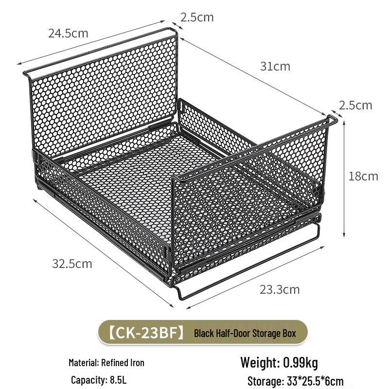 Koman CK-24BF Multifunctional Outdoor Wrought Iron Table with Water Filter Basket Storage