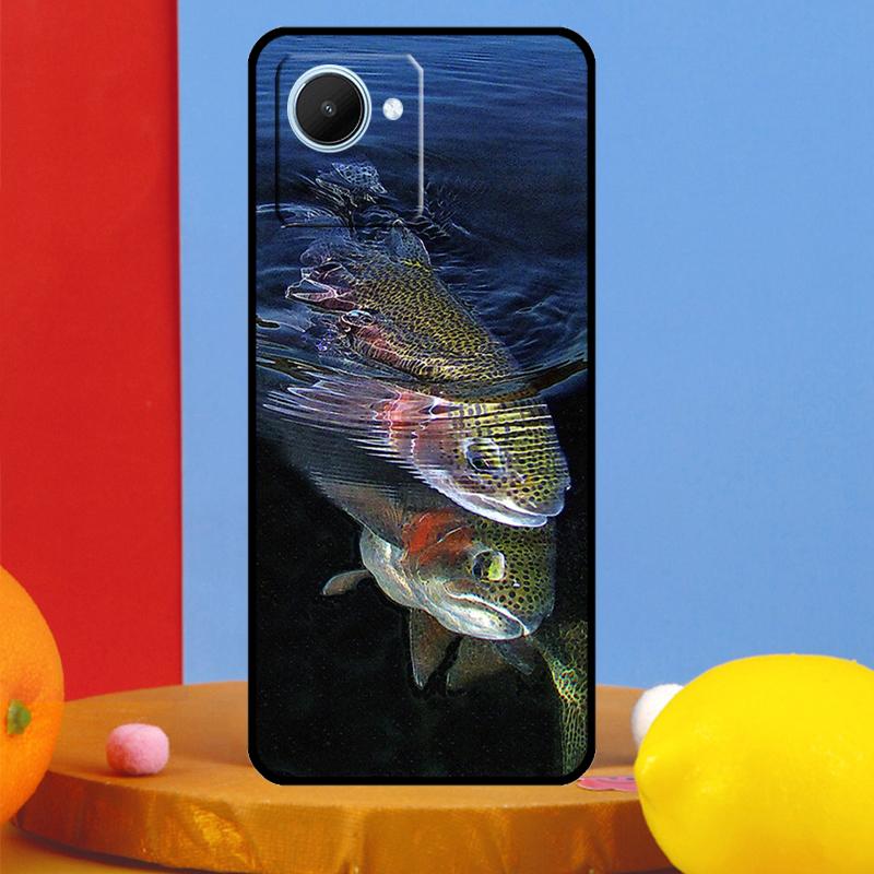 Vintage Trout Fishing For Realme 14 Pro Plus 10 11 12 13 15 Pro C67 C65 C63 C61 C55 C53 C51 C71 C75 GT7 Pro Case