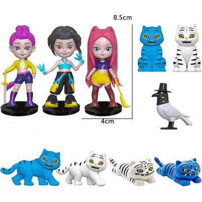 Kpop Demon Hunters Anime Figure Toys Cute PVC Movable Joints Action Figure Model Dolls Kids Birthday Decoration Toy Gifts