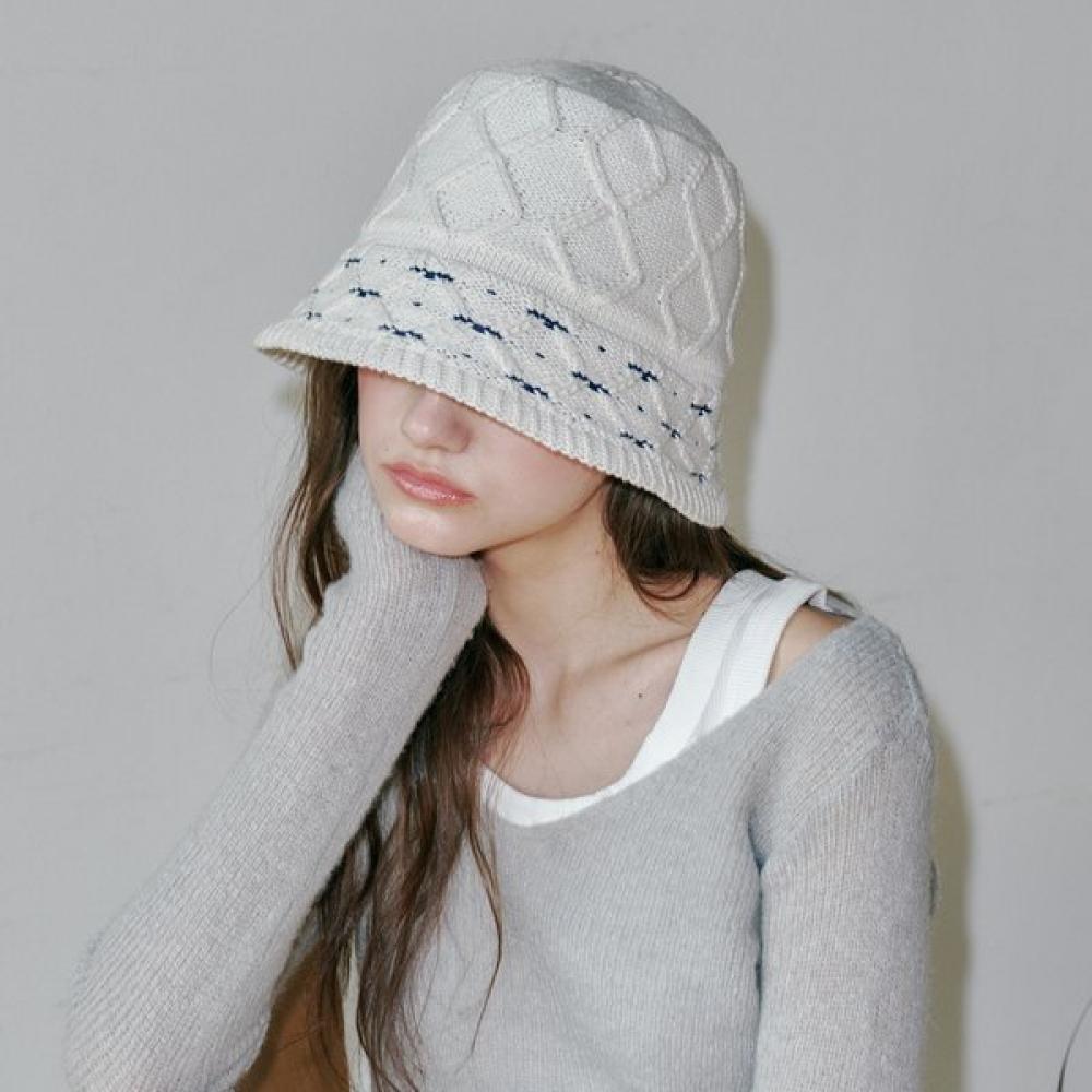 Allincomplete Dot Argyle Bucket Hat