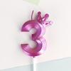 2025 Gold Crown Digital Candle Number Birthday Cake Candle Kids Birthday Party Wedding Cake Candle Cake Decor 0-9 Number Candle