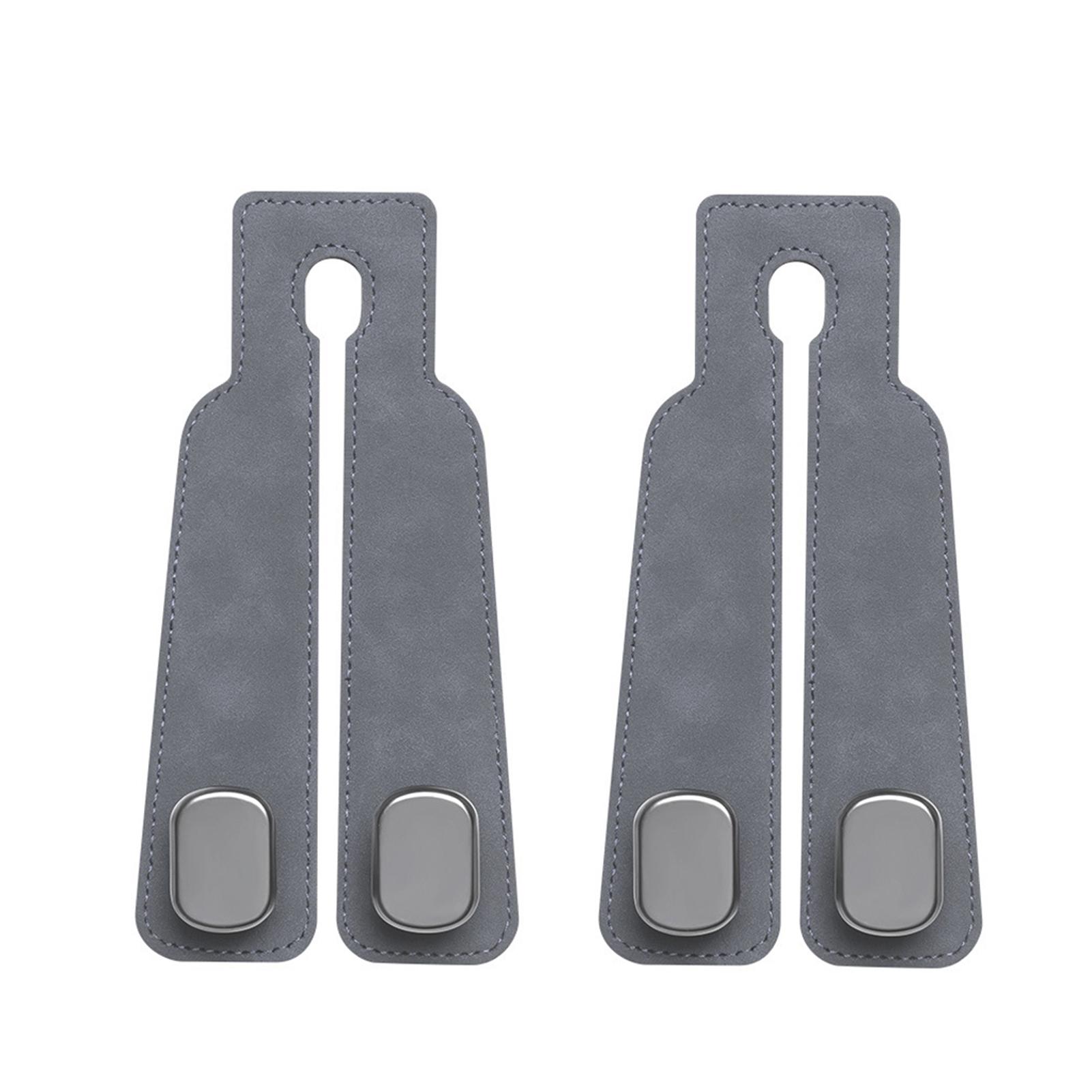 

2 шт., двойной крючок для спинки сиденья автомобиля, крючок для подголовника, органайзер для спинки сиденья автомобиля, серый серый