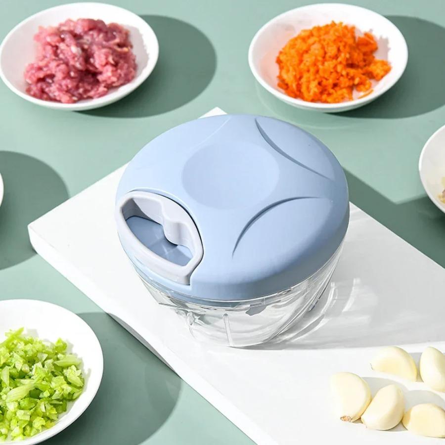 500ML Garlic Chopper Manual Garlic Press Food Vegetables Cutter Meat Grinders Kitchen Gadgets Hand Mincer Garlic Masher