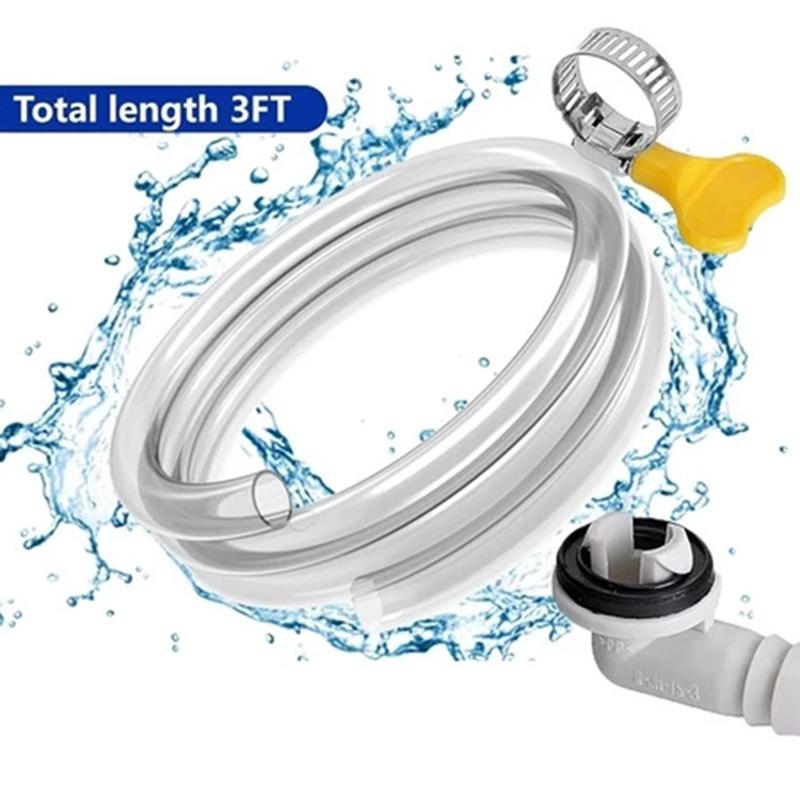 Portable AC Drain Hose Kit 3/6FT Hose Air Conditioner Split Drain Hose Kit