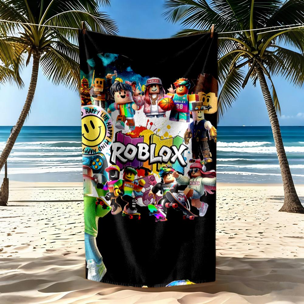 Roblox Beach Towel Quick-Dry Soft Microfiber Comfortable Lightweight