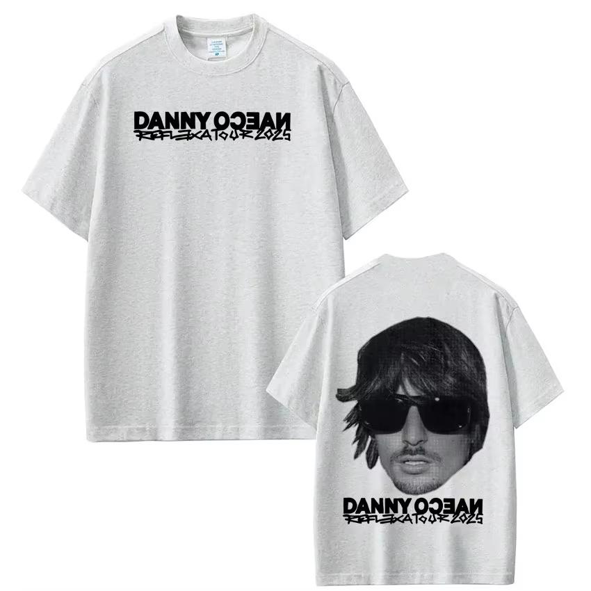 Rapper Danny Ocean Tour 2026 Vintage Graphic T Shirt Mens Women Summer Hip Hop Tshirt Cotton Casual Gothic Punk Tshirts