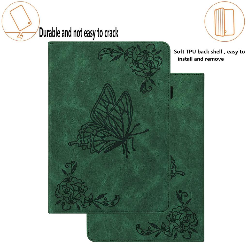 Butterfly Pattern Embossing Process Design Leather Tablets Case For iPad/Samsung Tab/Huawei/Amazon/Lenovo/Xiaomi/Oppo/Nokia