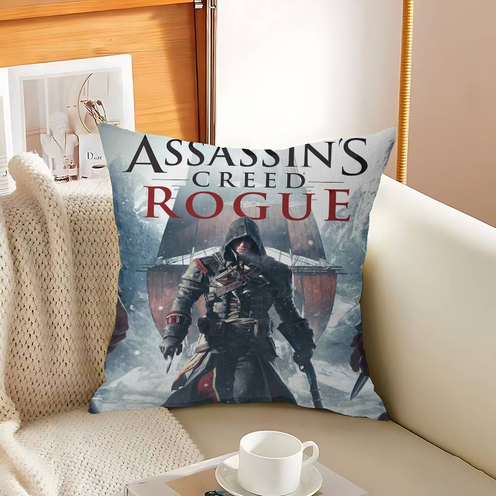 A-Assassins Creed Personalized Picture Text Home Decorative Pillows Household Gifts 45X45Cm