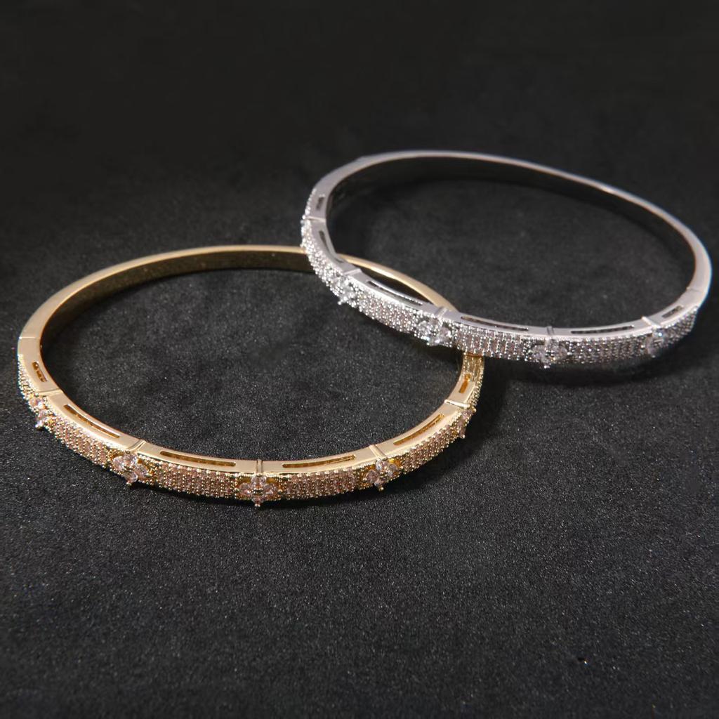 Bracelet for Women, High-end, Versatile Bracelet, Light Luxury, Zirconium Buckle Nail Bracelet