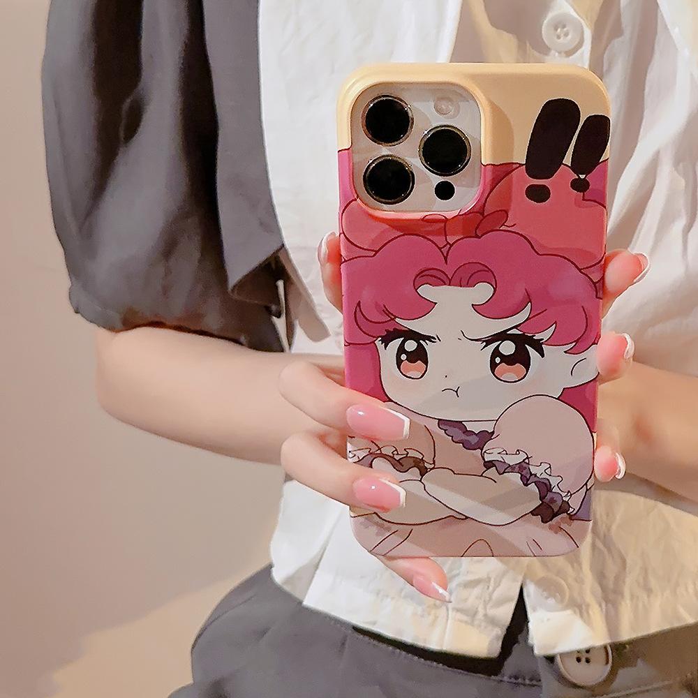 Cute Duo Girl 14promax Apple 16 Suitable for IPhone 13 Mobile Phone Case 11 Cartoon 12 Film 15