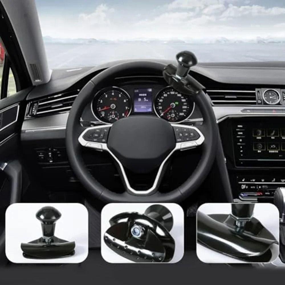 Electroplated Craft Universal Steering Wheel Assist Knob Labor Saving Steering  Auto Vehicle