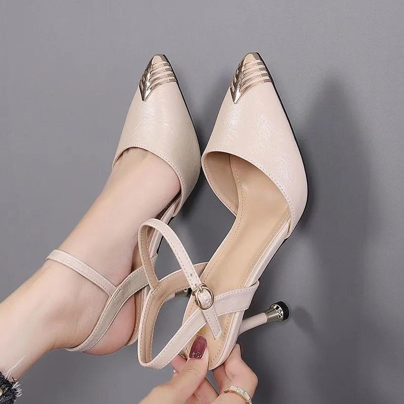 zapatos de mujer women cute light weight hollow out beige stiletto heel shoes sapatos femininas lady black office pumps ab611