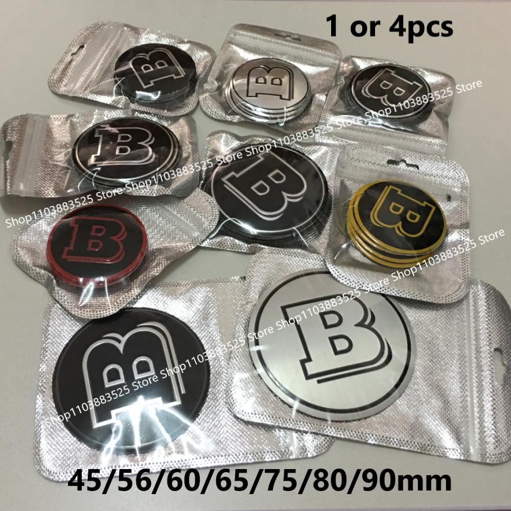 Modified Wheel Hubcap B Logo Emblem Badge Sticker for BRABUS GLS W464 G63 CLS W463 G500 G350 W213 W204 W205 W253 W210 W211 W220