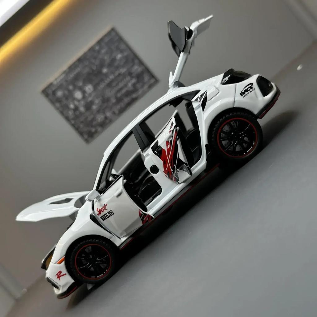 AAAX1 1 32 Honda Civic Type-R Super Modified Sport Car Alloy Metal Diecast Model Car Computer Desktop Ornaments Toys for Children