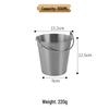 ZISIZ 304 Stainless Steel Ice Bucket