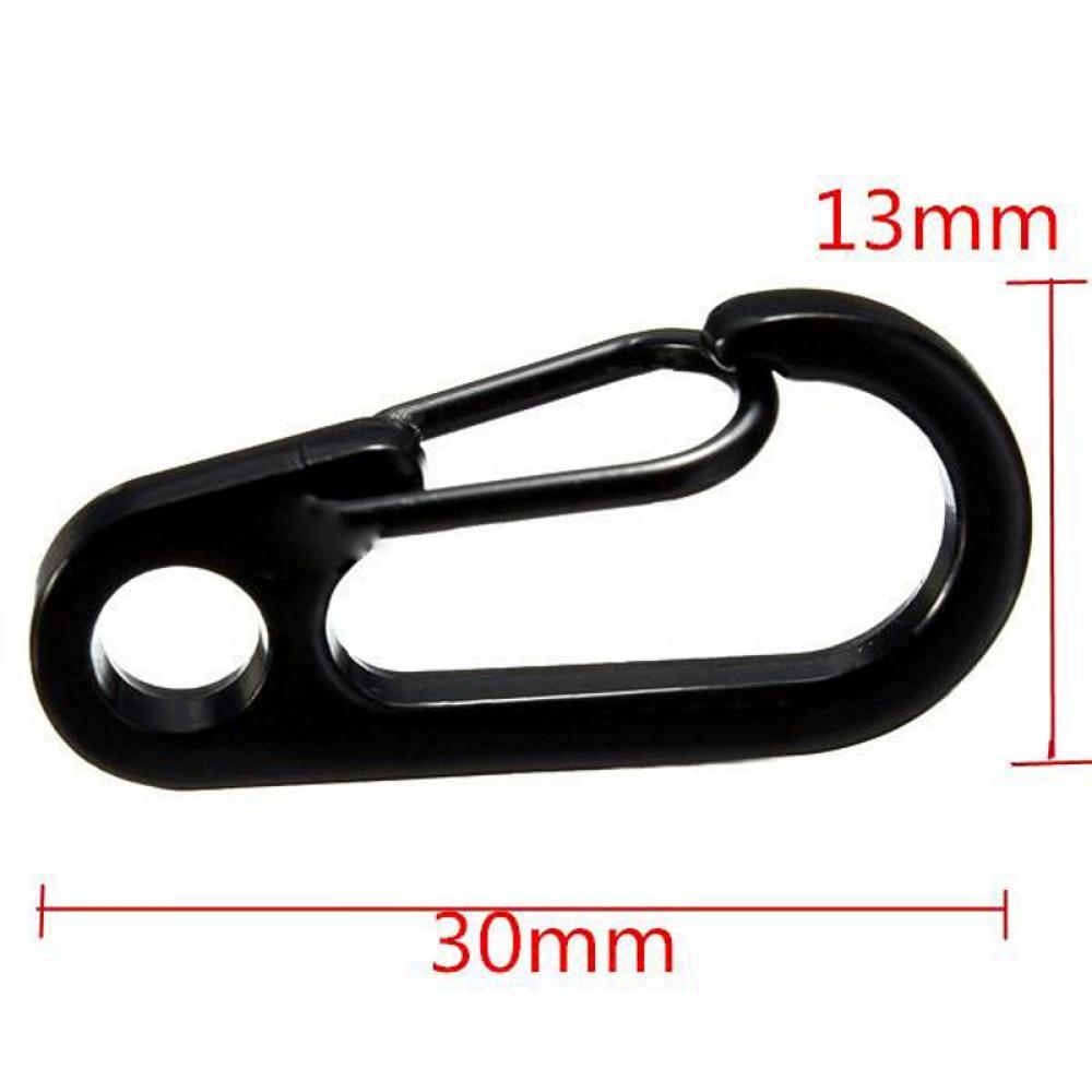 5 stücke EDC Keychain Clip Split Ring Edelstahl Karabiner Frühling Schnalle Schlüsselring