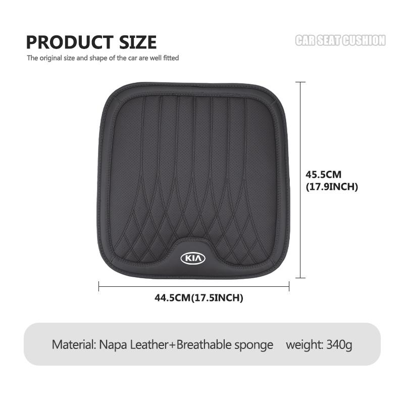 Car Seat Driver Leather Anti-slip Breathable Cushion Pad For KIA Ceed Sportage Rio K5 K2 Optima Cerato Proceed VengaNW5