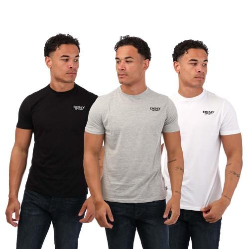 DKNY Men's Embroidered Logo T-Shirt (Pack of 3)