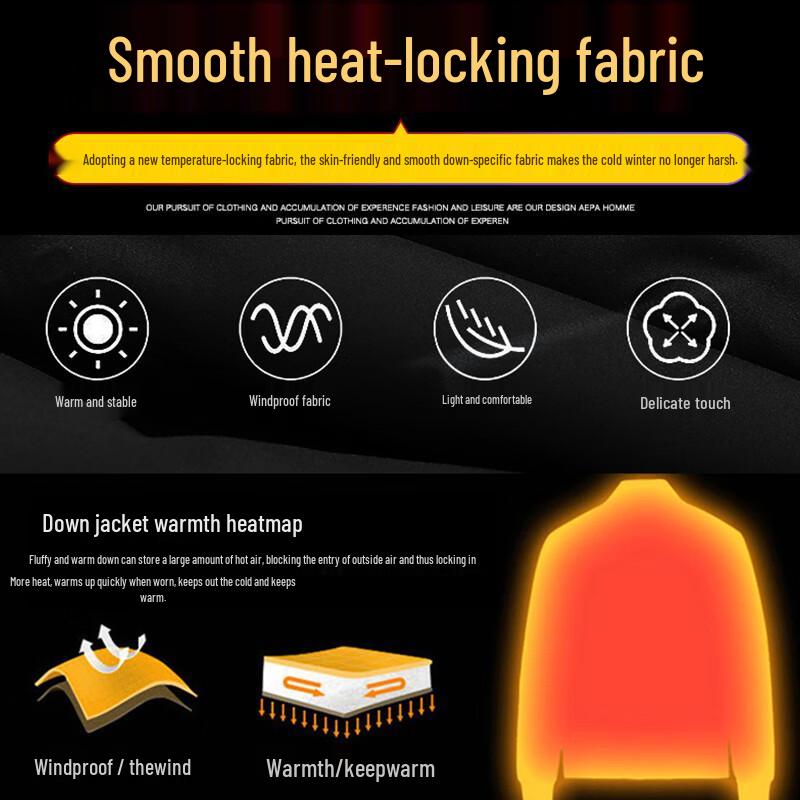 ROMON Men's 80% Duck Down Stand Collar Vest