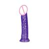 Simulation Penis Transparent Jelly Color Crystal Egg-Free Dildo Large and Medium Small Size Suction Cup Sex Product Female Self-Use