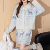 TonLion Sweet Deer Jacquard Knit Two-Piece Set